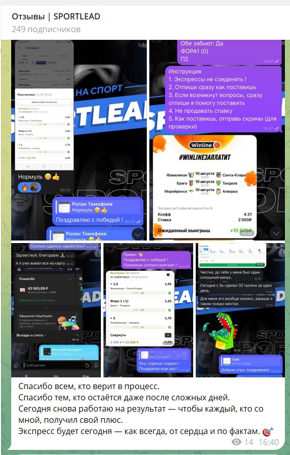 Sportlive | Прогнозы на спорт телеграмм канал